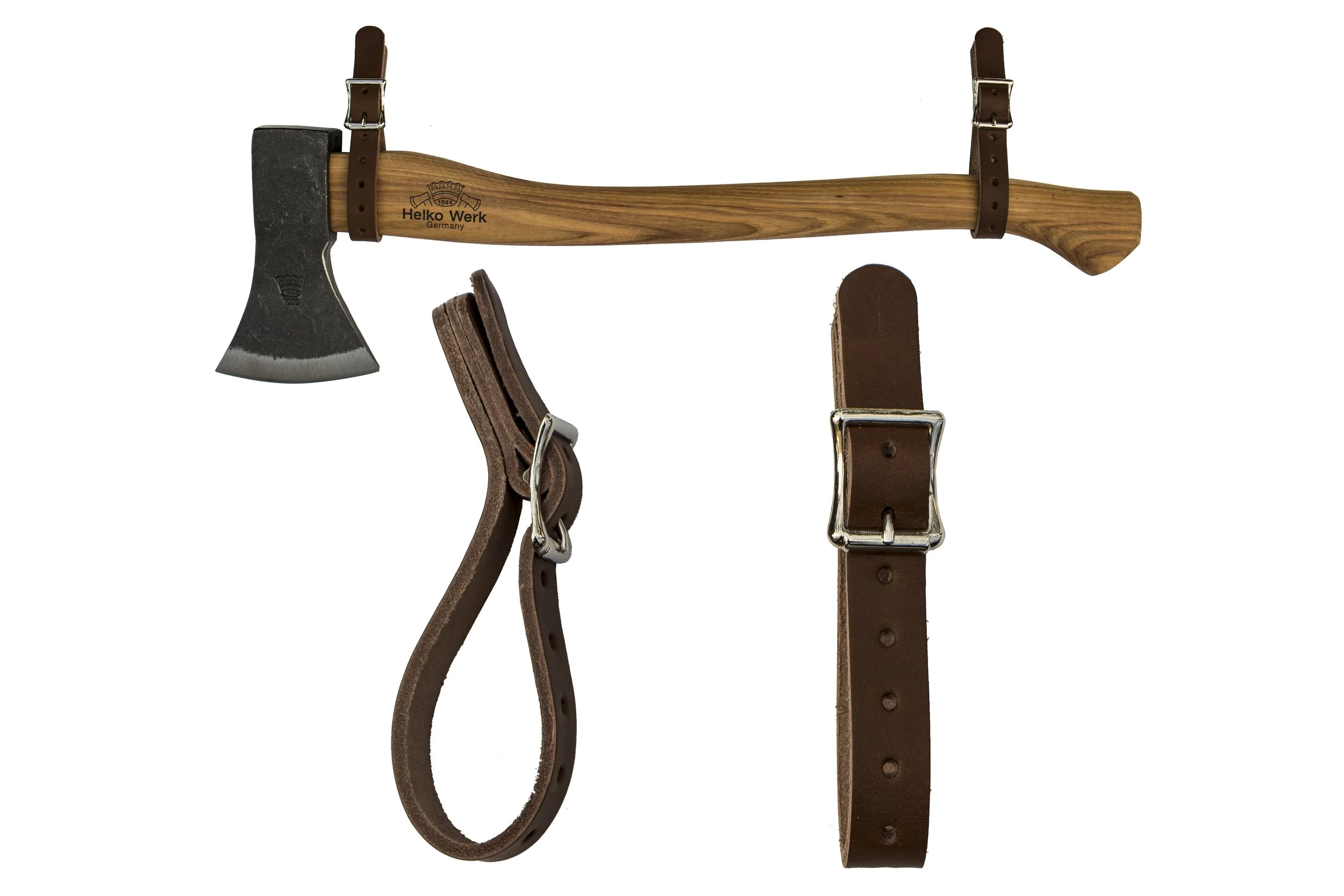 Leather Axe Buckle Hangers – Adjustable Wall Mount Display — Helko